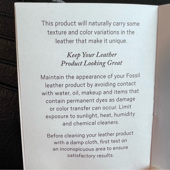 Fossil LUFKIN Black Leather Bifold Wallet - Picture 7 of 11